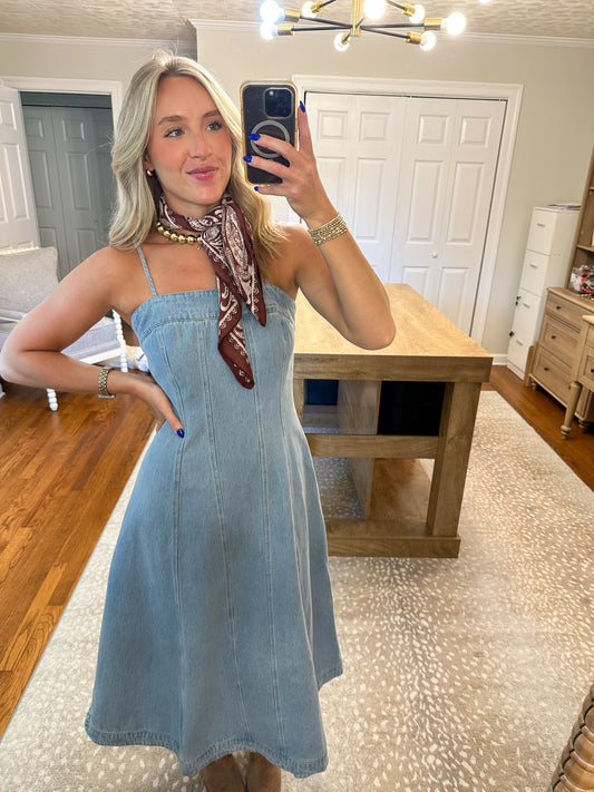 Brooke Denim Midi Dress