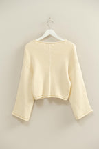 Ribbed Sweater- Cream