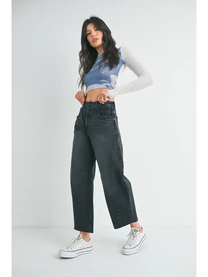 Andy Barrel Jean- Black