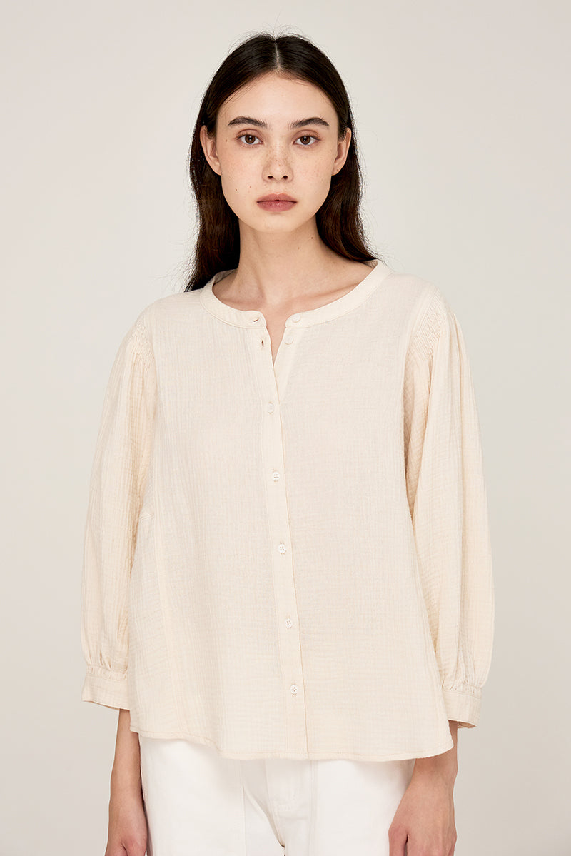 Gauze Linen Top