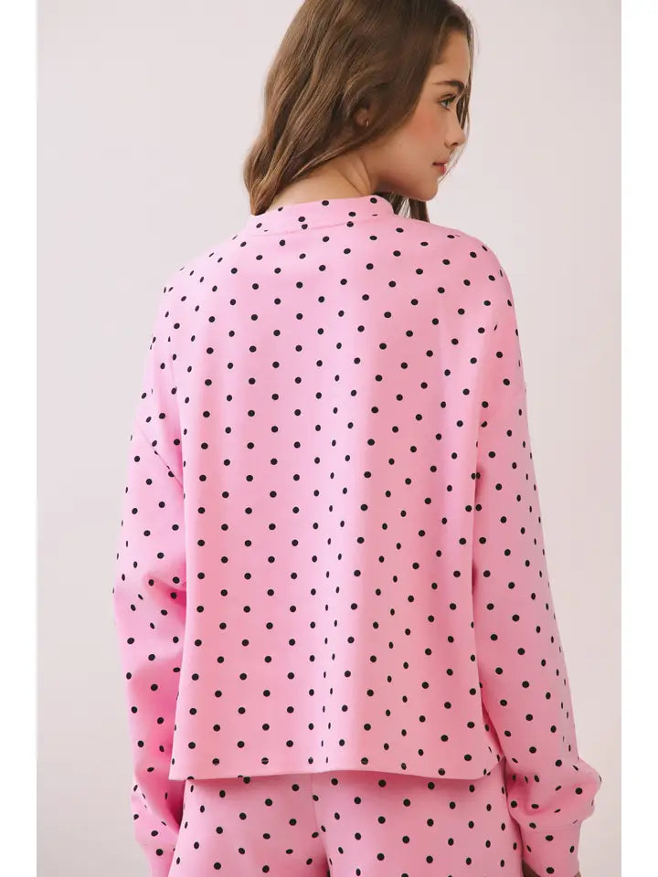 Lulu Polka Dot Set- Pink