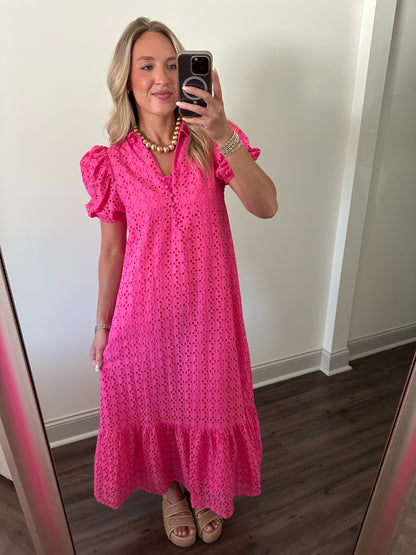 Emmerson Maxi Dress- Hot Pink