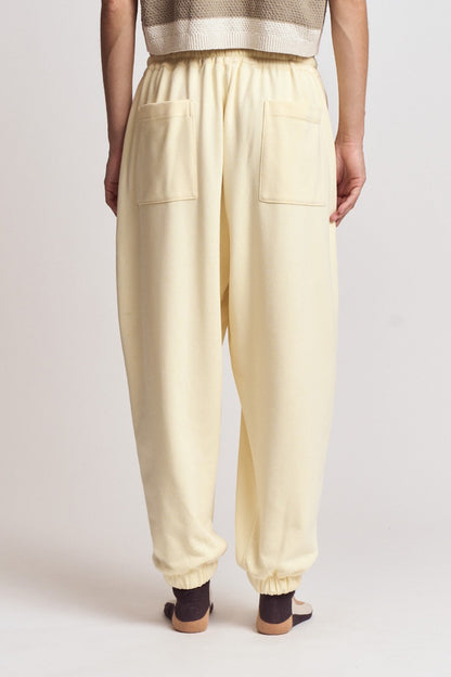 Rib/Terry Lounge Set Bottoms- Butter Yellow