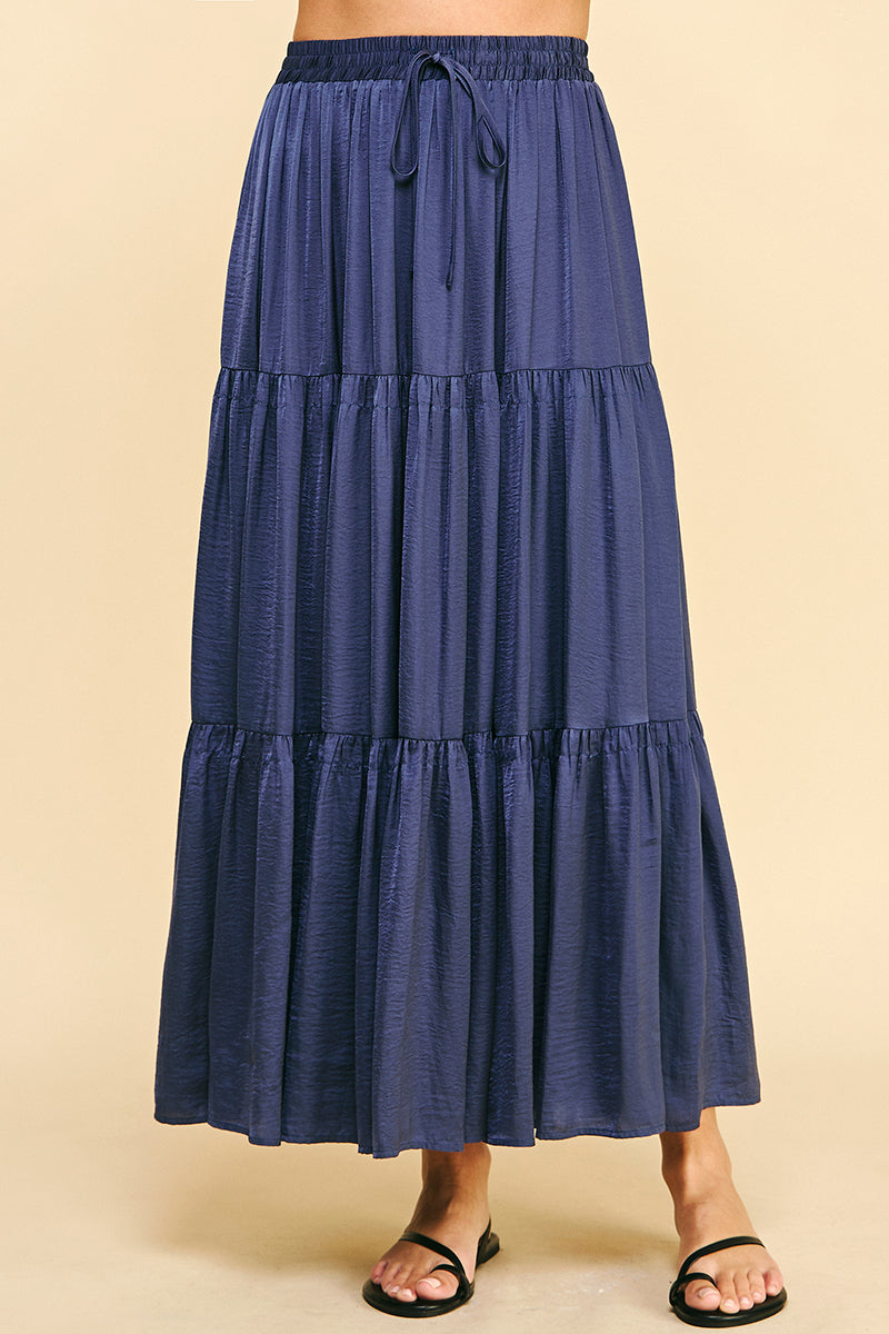 Josie Skirt- Dusty Navy