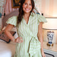 Ruffle Wrap Mini- Lime