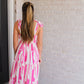 Calla Dress- Pink/Cream