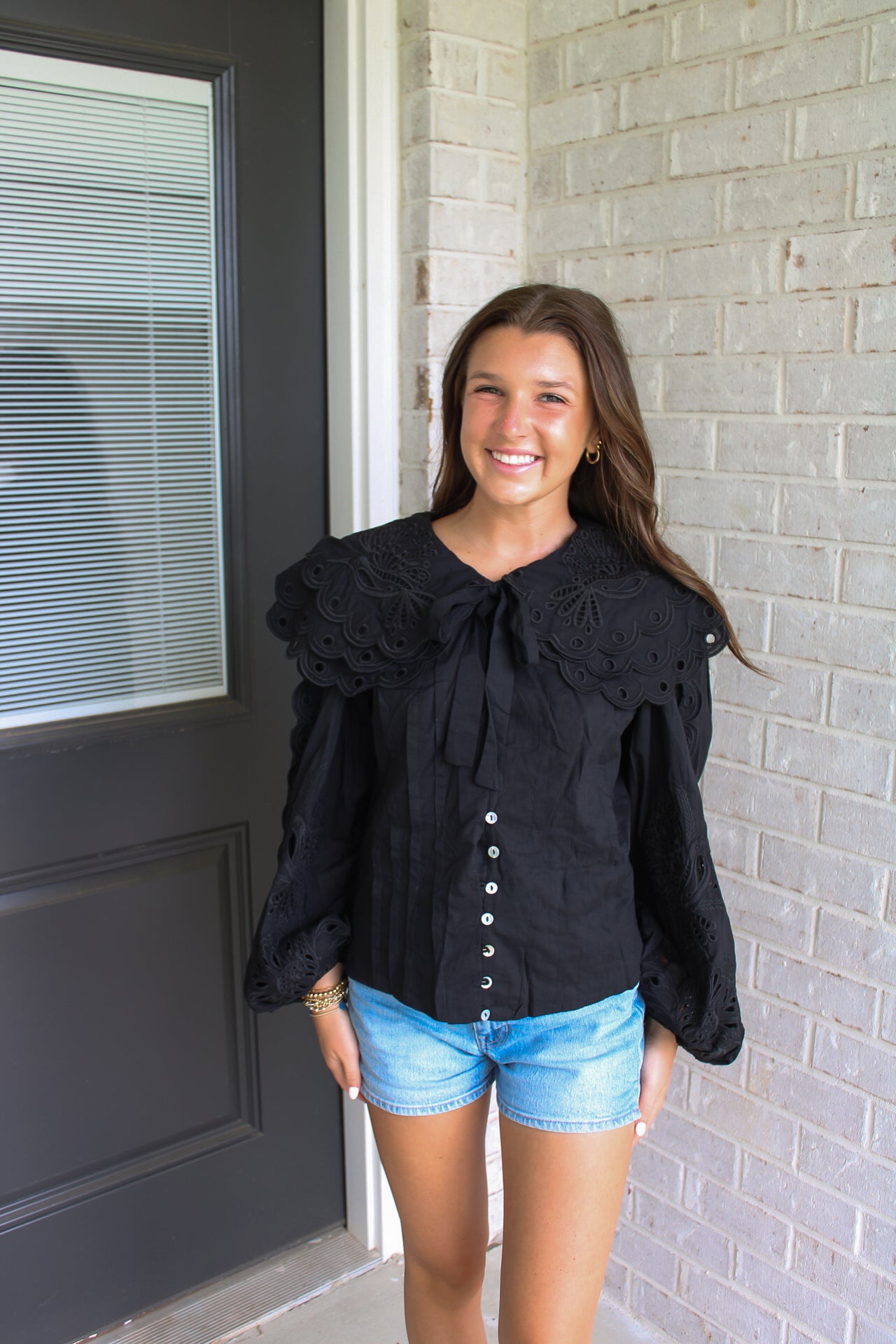 French Blouse- Black