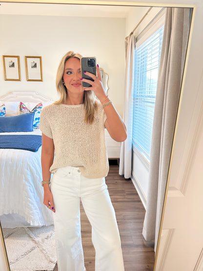 Isla Crochet Top- Natural