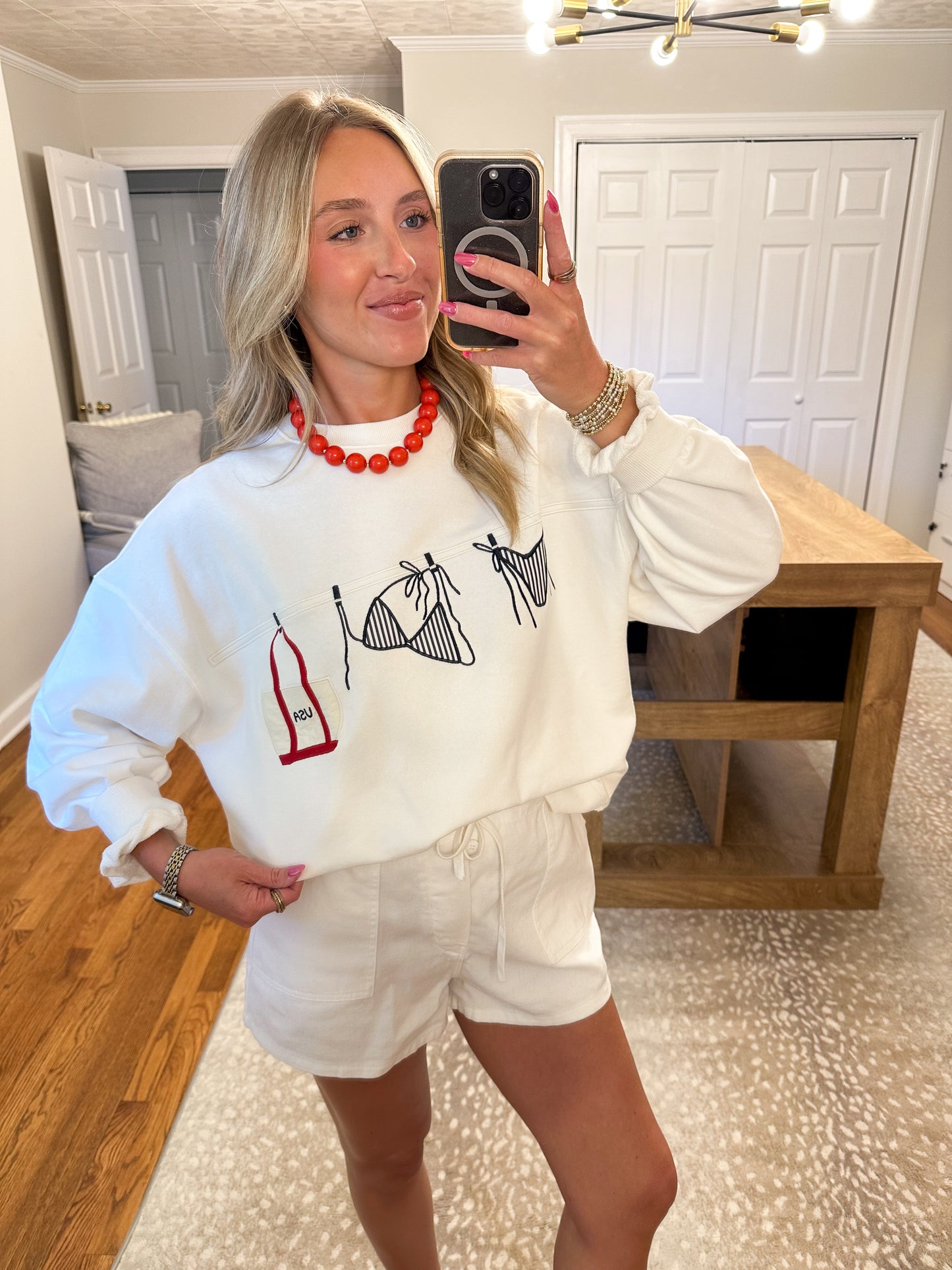 Marlowe Sweatshirt- White