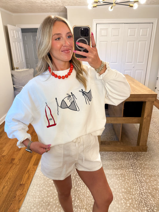 Marlowe Sweatshirt- White
