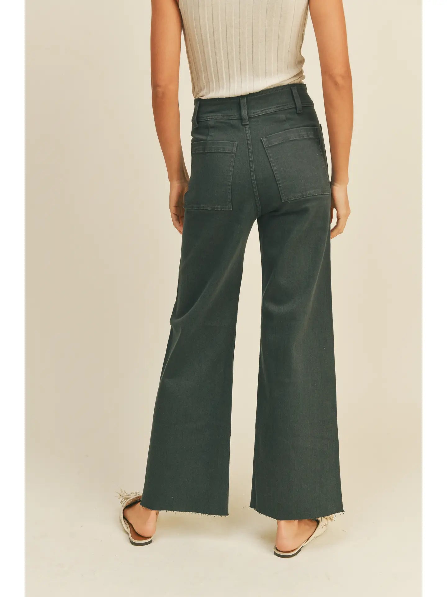 Marie Front Pocket Pants- Navy