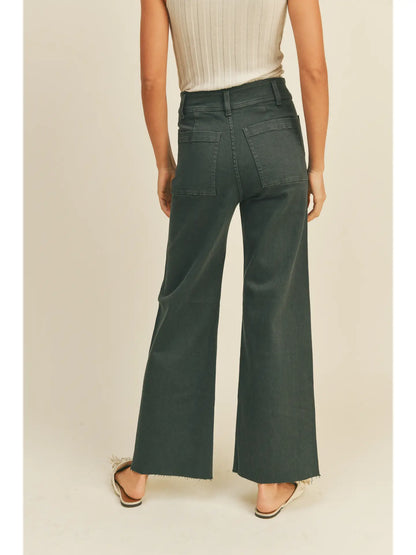 Marie Front Pocket Pants- Navy