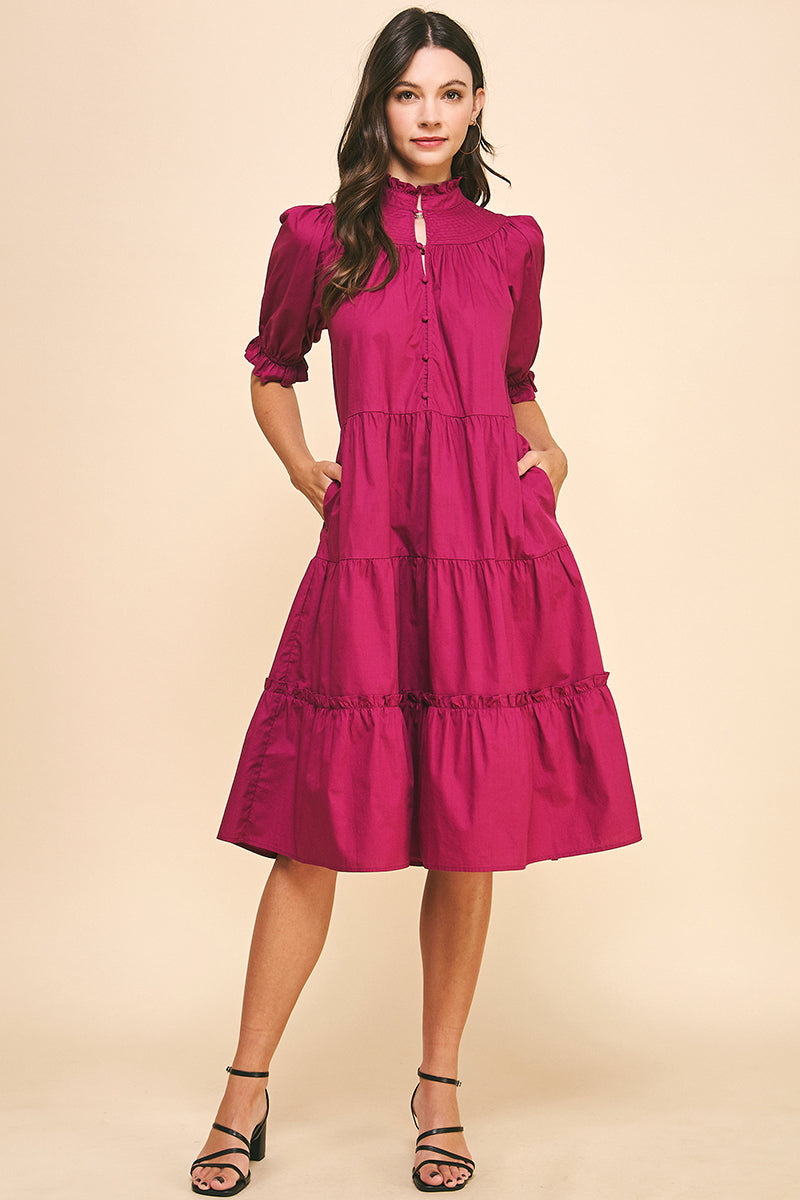 Berry Tiered Midi