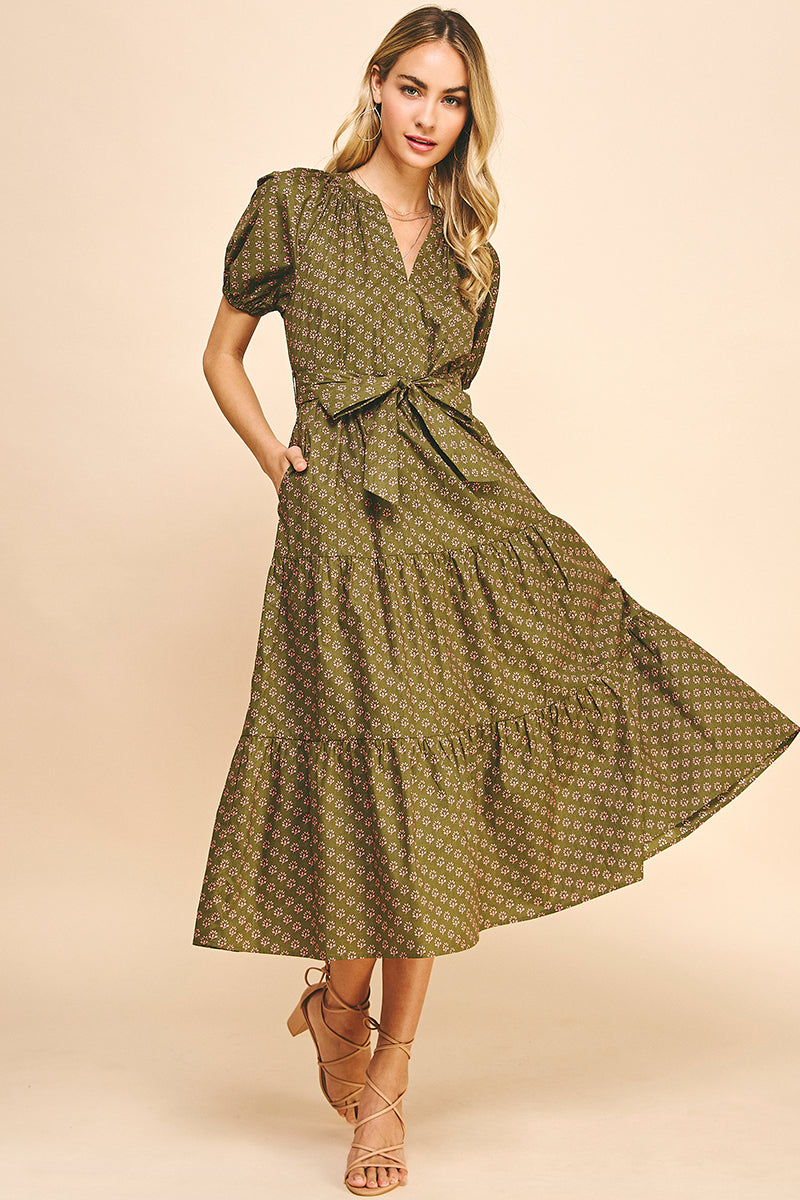 Reed Maxi Dress- Olive