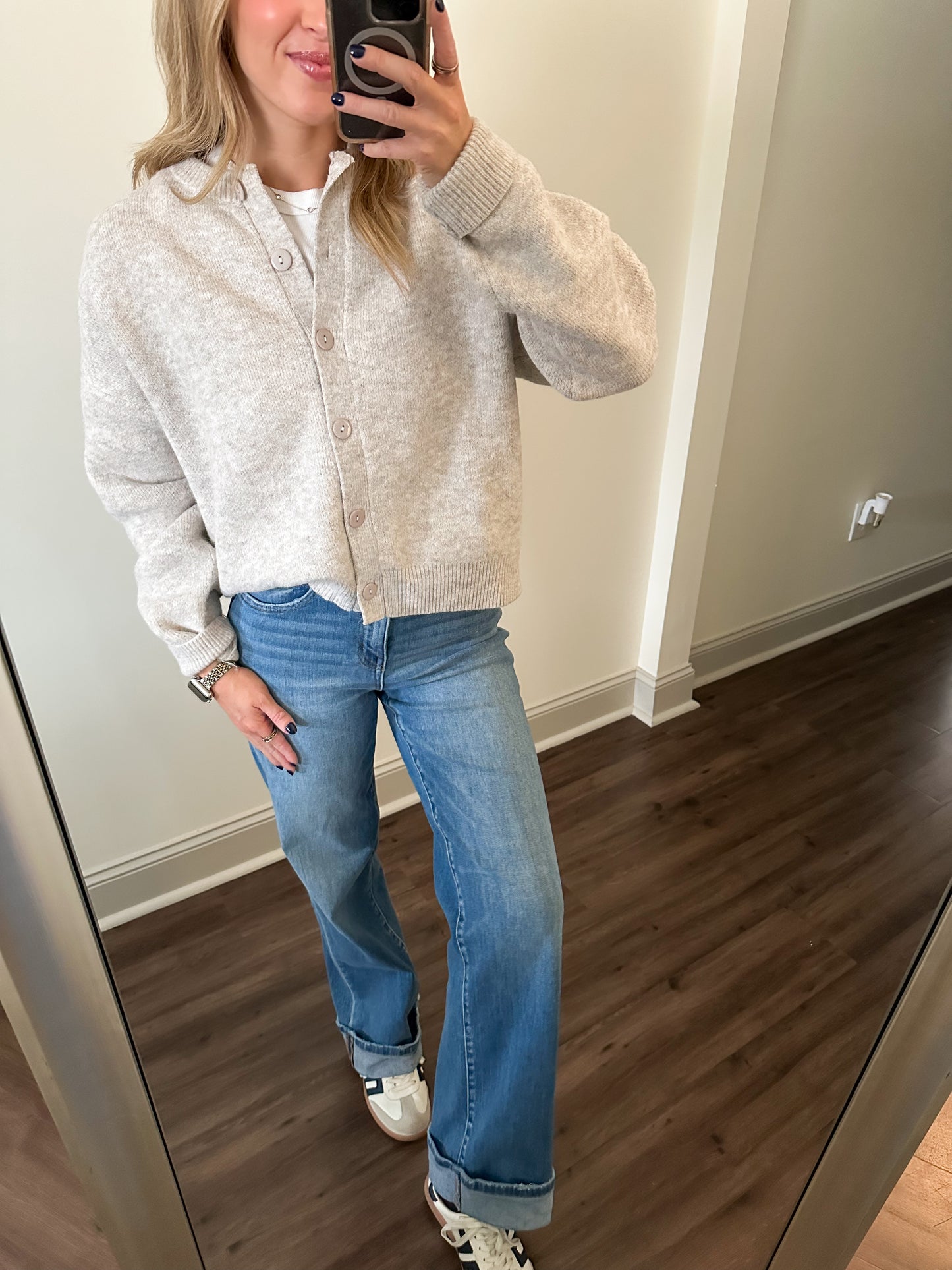 Heather Oat Cardigan