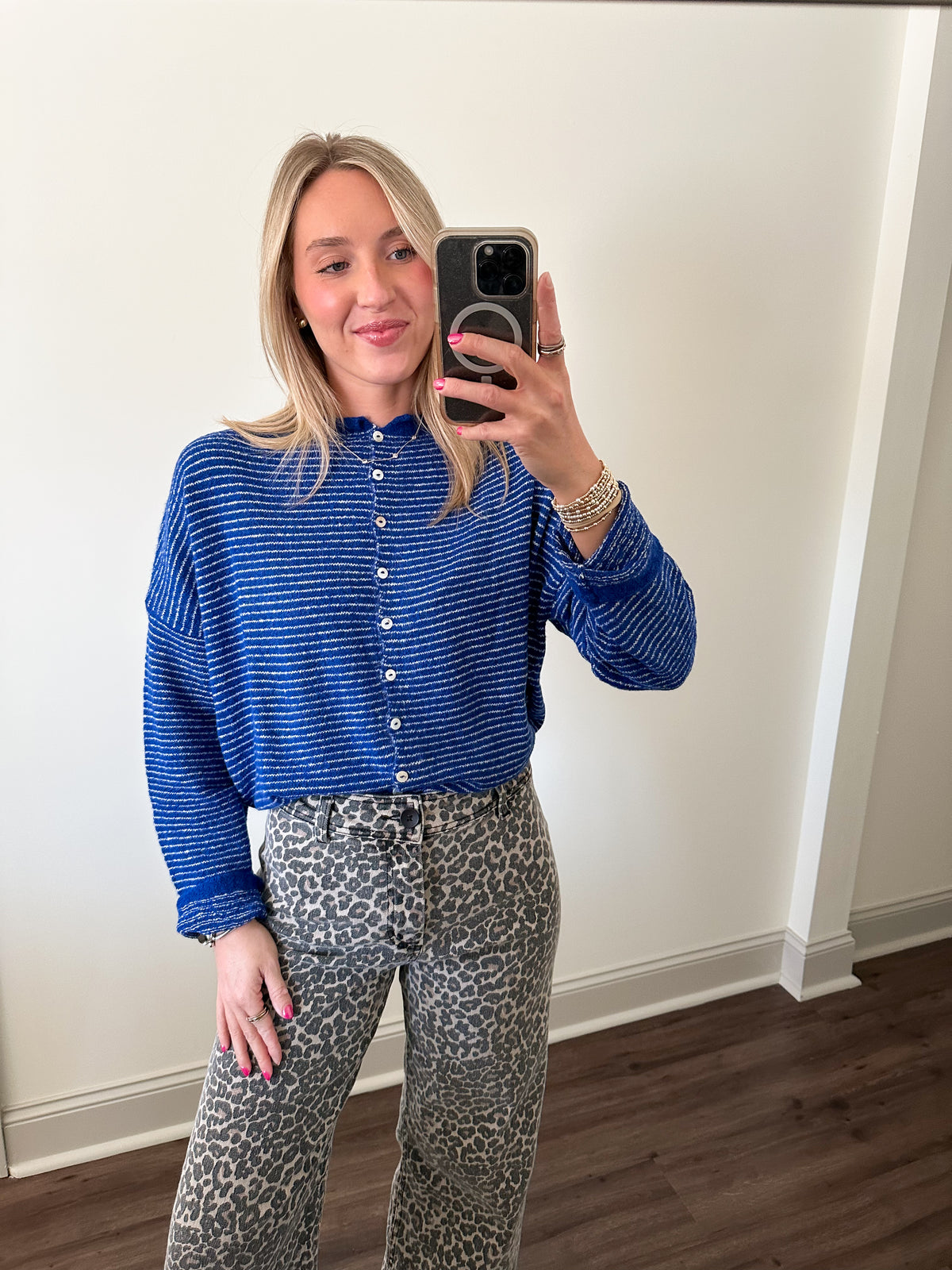 Piper Mini Stripe- Royal Blue