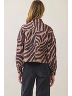 PRE-ORDER Ships 10/30 Zebra Oversized Utility Jacket- Black