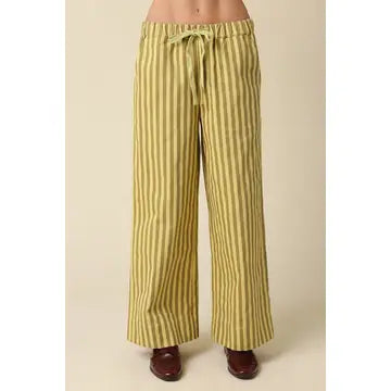 Kenny Stripe Set- Kiwi Mocha