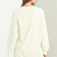 Sweatshirt Dress- Cream