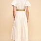 Amanda Belted Maxi- Cream