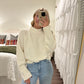 Raglan Sleeve Sweater- Cream