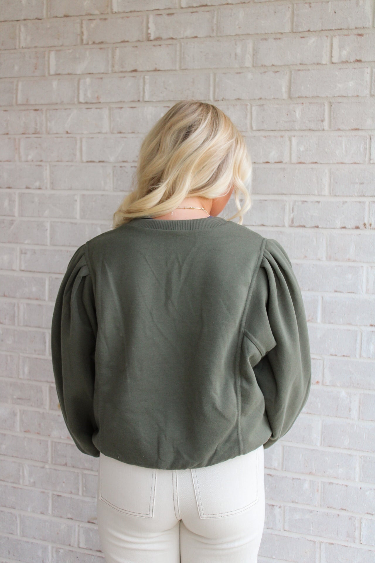 Extra Love Pullover- Olive