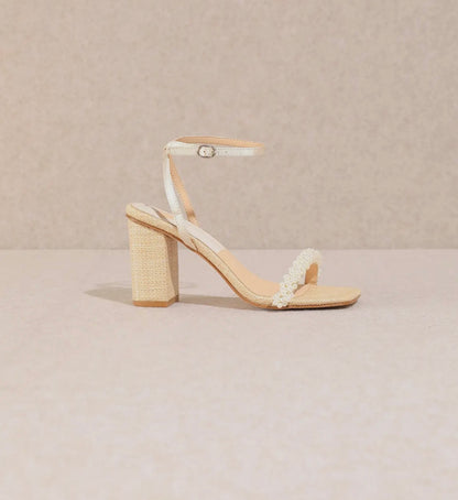 Zalima Pearl Strap Heel