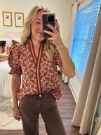 Sena Top- Terracotta