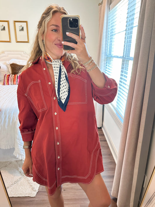 Rory Dress- Rust