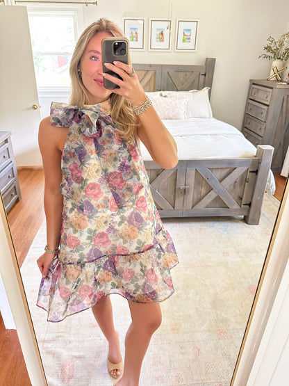 Harlow Bow Mini Dress