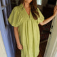 Corey Dress- Lime