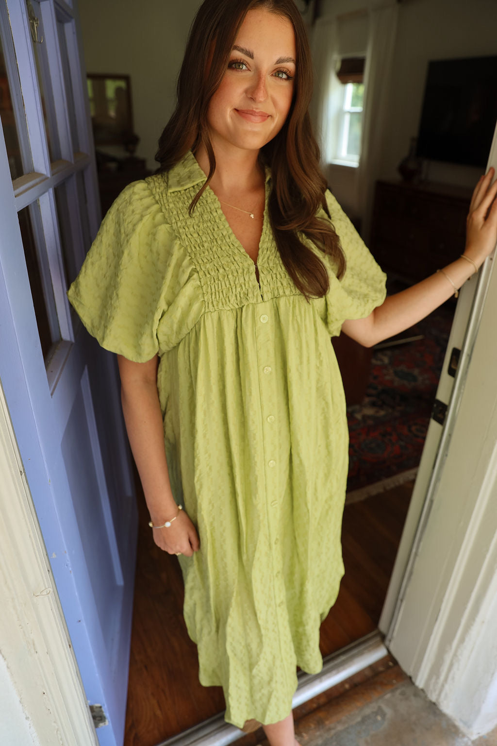 Corey Dress- Lime