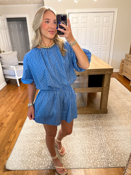 Maren Polka Dot Set- Blue