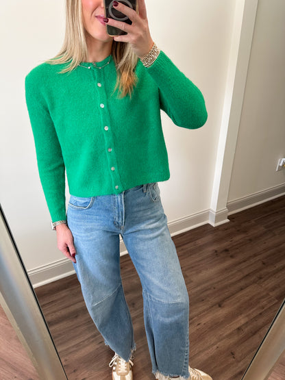 Lucy Button Top- Green