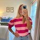 Pink Stripe Sweater