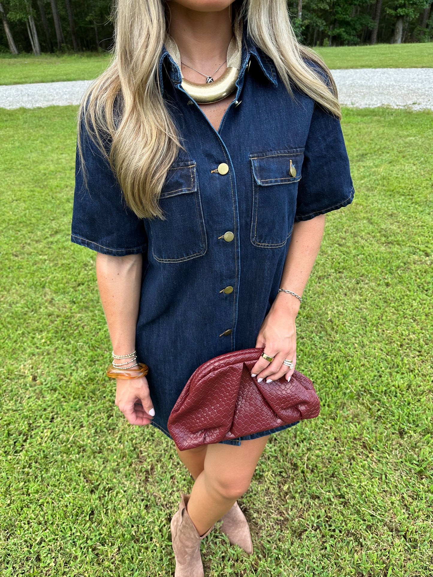 Sloane Dark Denim Mini Dress