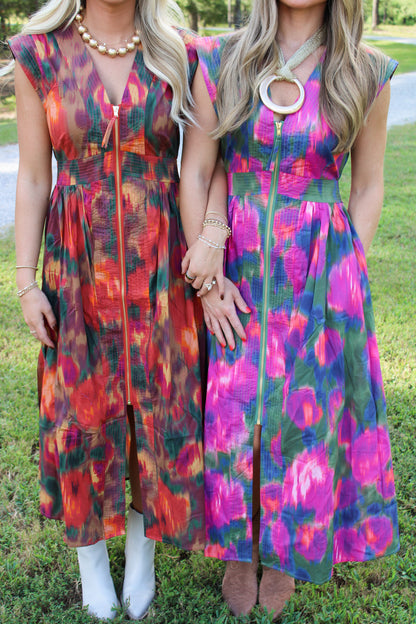 The Genevieve Dress- Rust