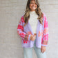 Oversized Floral Cardigan