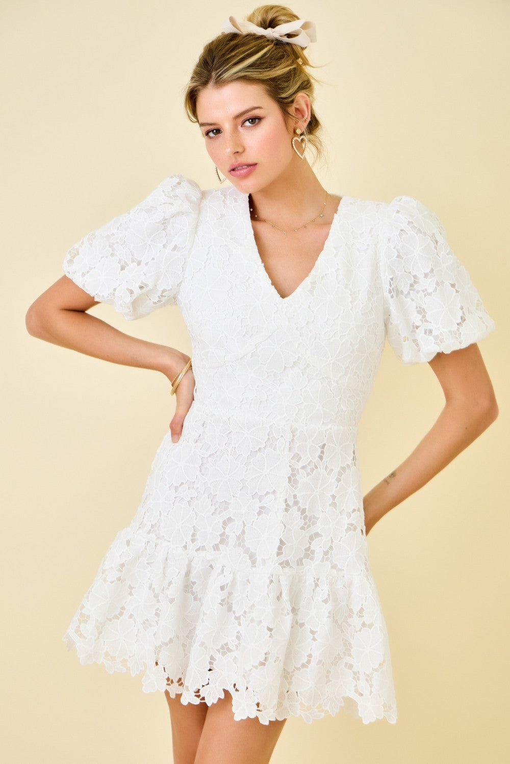 Blair Mini Dress- White