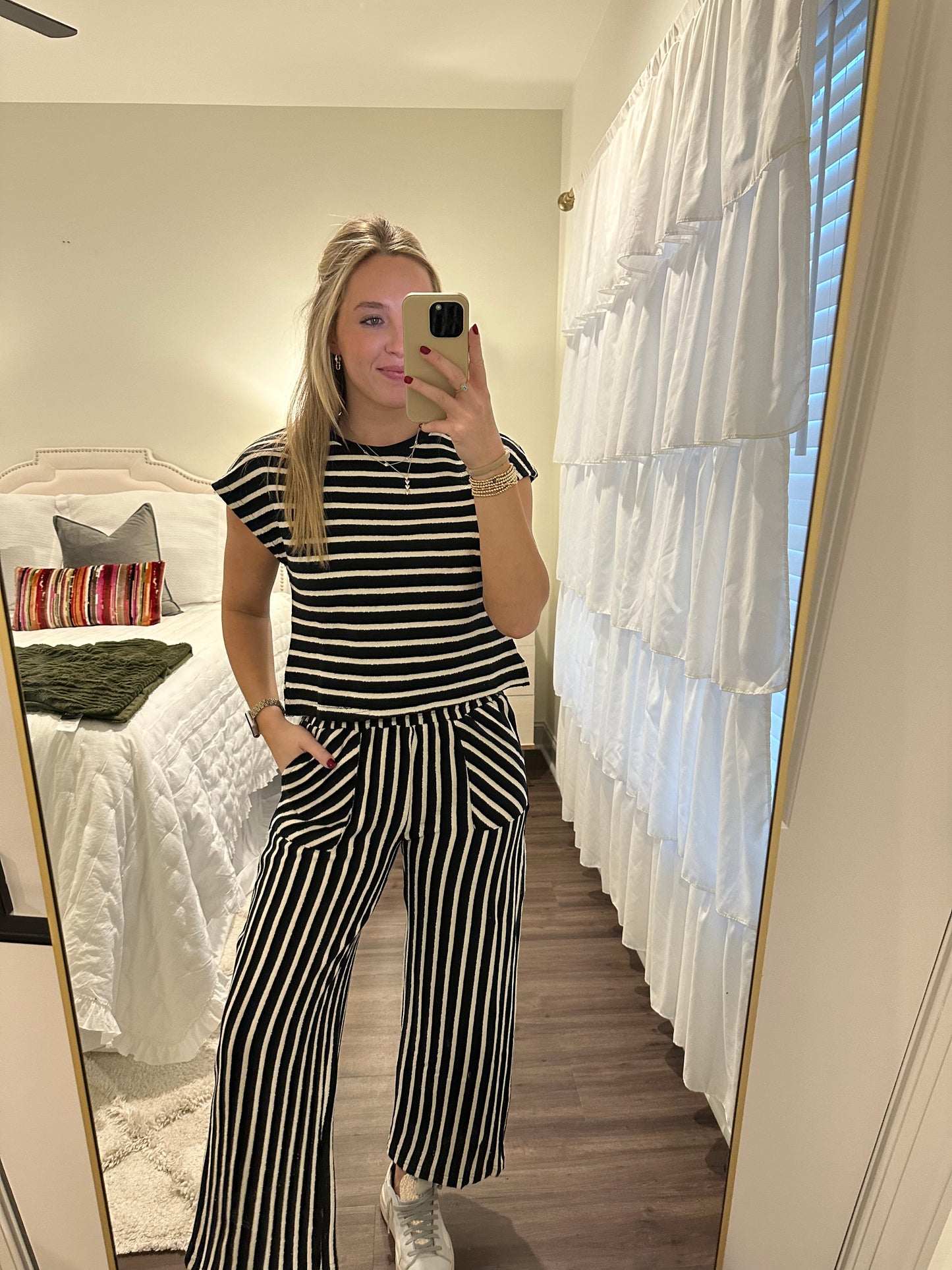 Mae Stripe Pants Set