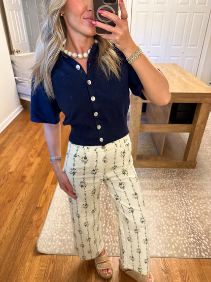 The Aspen Top- Navy