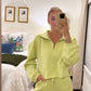 Lime Pullover & Shorts Set