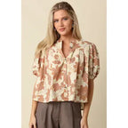 Pia Floral Puff Sleeve Blouse