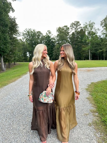 Alessandra Maxi Dress- Olive