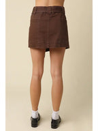 Leslie Belted Mini Skirt