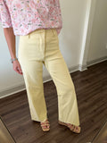 Straight Wide Leg Pants- Banana