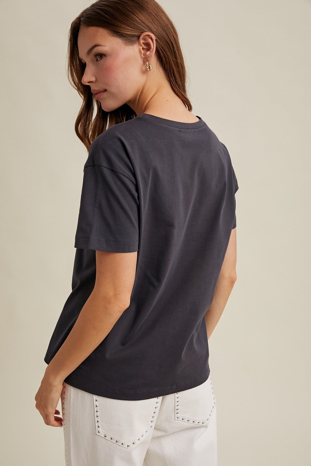 Giddy Up T-Shirt- Charcoal