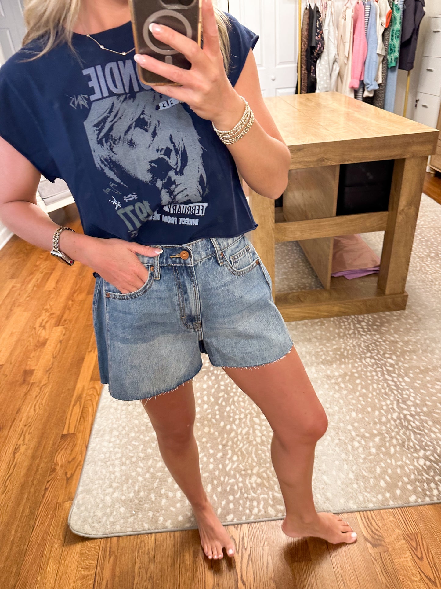 Ava Denim Shorts- Medium Wash