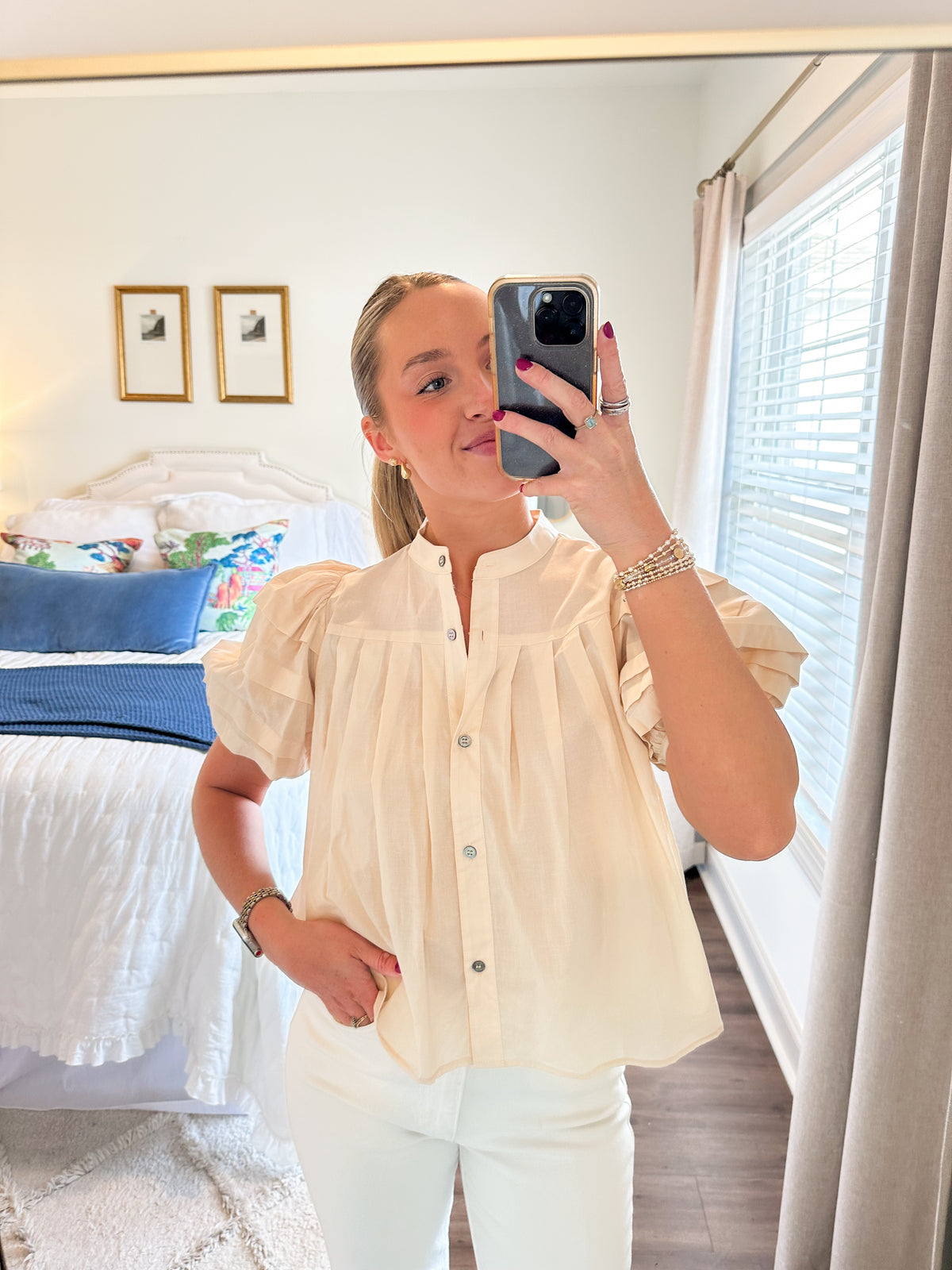 Dakota Top- Light Khaki
