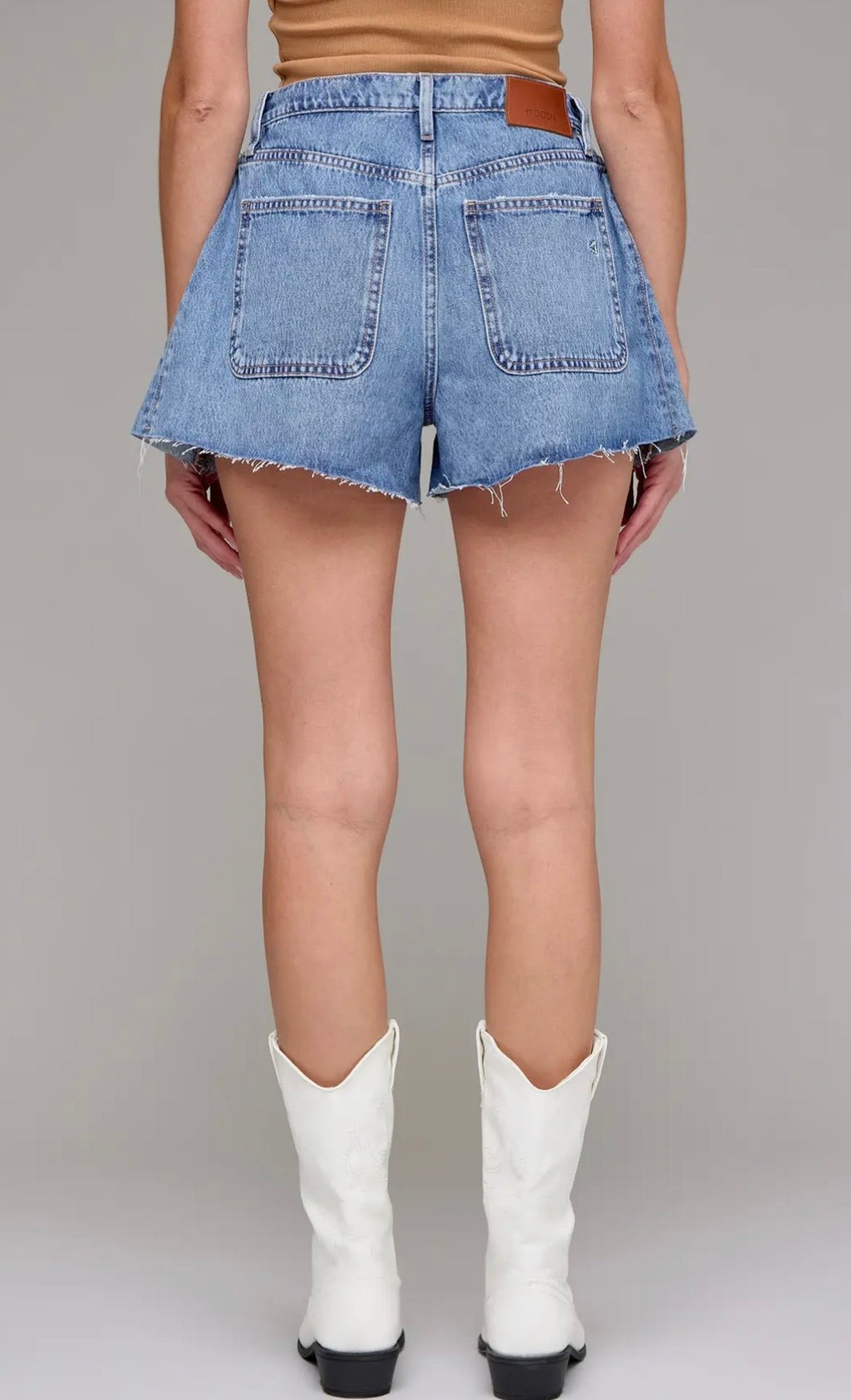 Ava Denim Shorts- Medium Wash